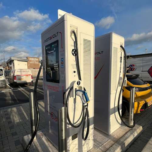 InstaVolt Charging Station EV Charging Station at Costa Coffee