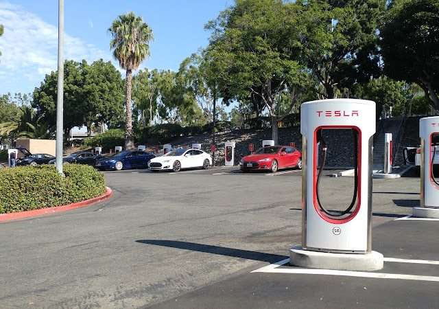 Tesla Supercharger in Culver City California
