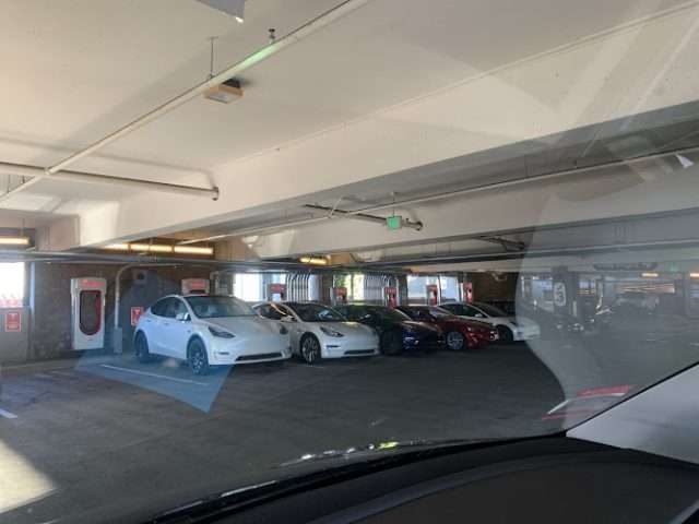 Tesla Supercharger in Palo Alto California