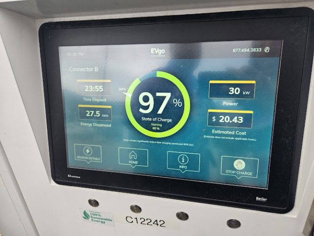 EVgo Charging Station in Baltimore Maryland