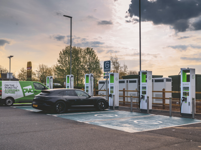GRIDSERVE Charging Station in North Yorkshire United Kingdom of Great Britain and Northern Ireland