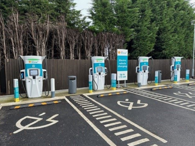 Shell Recharge Charging Station in Nottingham United Kingdom of Great Britain and Northern Ireland