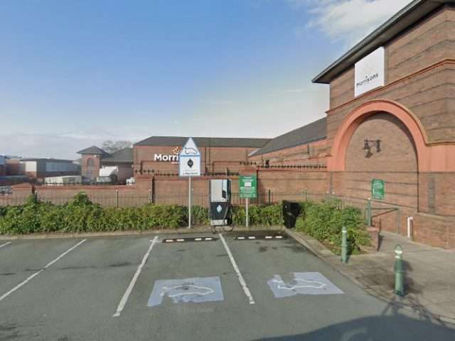 GeniePoint Charging Station in Widnes, Cheshire United Kingdom of Great Britain and Northern Ireland