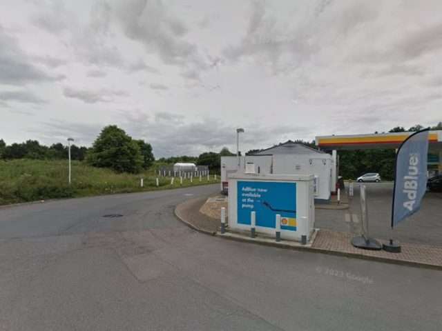 Shell Recharge Charging Station in Huntingdon United Kingdom of Great Britain and Northern Ireland