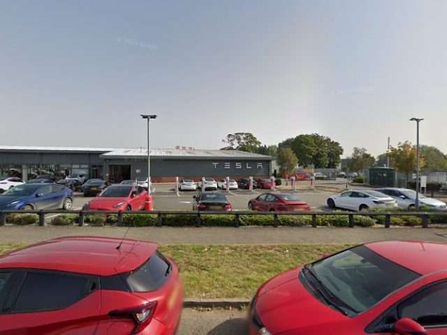 Tesla Supercharger in Northampton United Kingdom of Great Britain and Northern Ireland