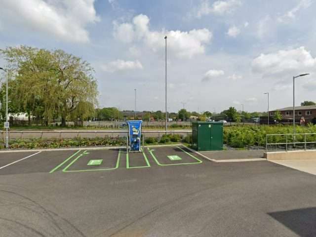 Lidl Charging Station in Northampton United Kingdom of Great Britain and Northern Ireland