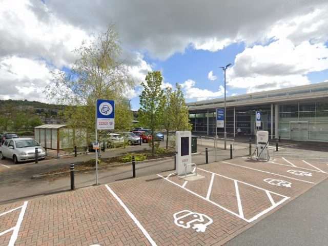 Pod Point Charging Station in Newport United Kingdom of Great Britain and Northern Ireland