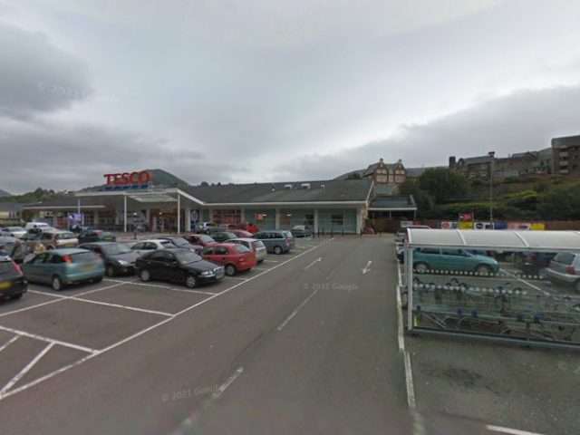 Pod Point Charging Station in Abertillery United Kingdom of Great Britain and Northern Ireland