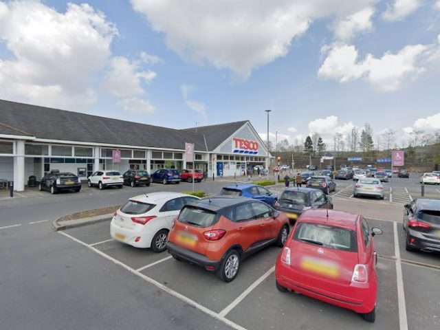 Pod Point Charging Station in Ebbw Vale United Kingdom of Great Britain and Northern Ireland