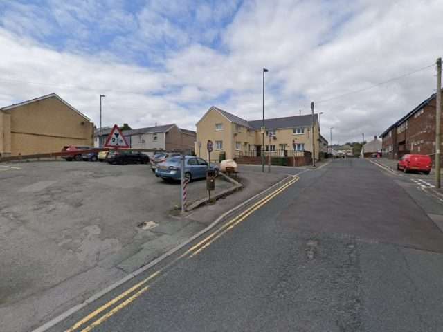Connected Kerb Charging Station in Ebbw Vale United Kingdom of Great Britain and Northern Ireland