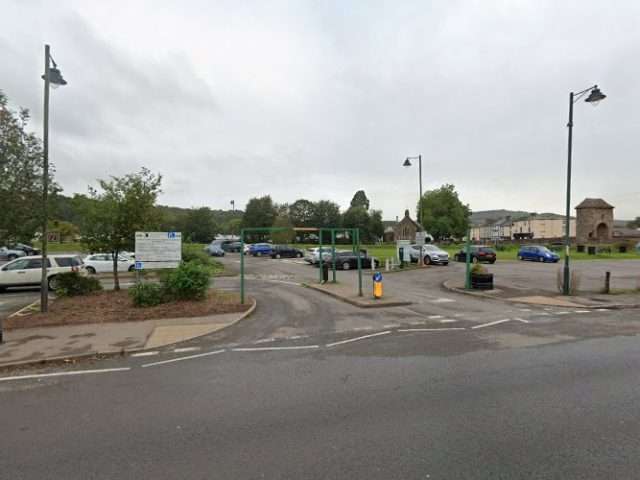 Connected Kerb Charging Station in Monmouth United Kingdom of Great Britain and Northern Ireland