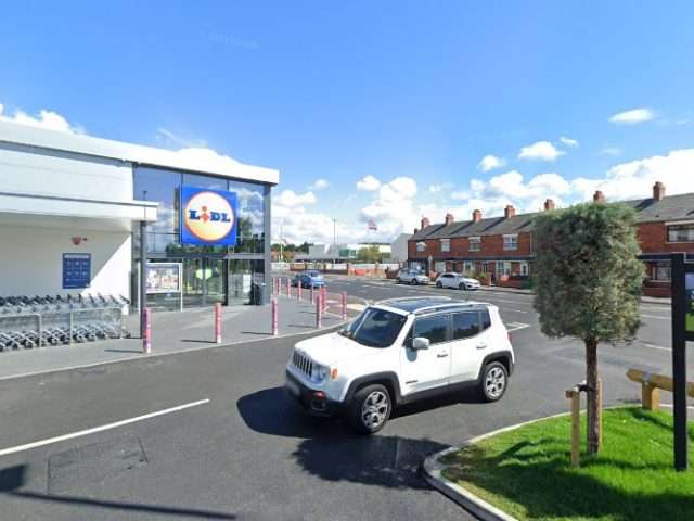 Lidl Charging Station in Belfast United Kingdom of Great Britain and Northern Ireland