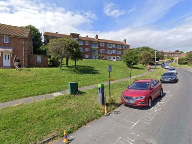 EB Charging Station in Brighton United Kingdom of Great Britain and Northern Ireland