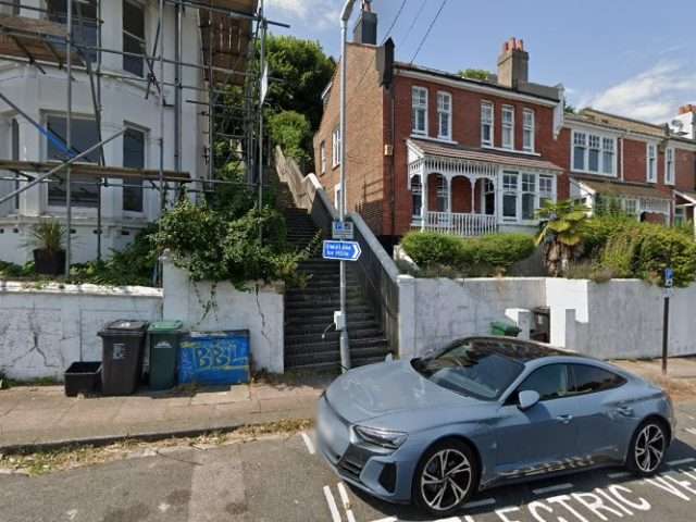 EB Charging Station in Brighton United Kingdom of Great Britain and Northern Ireland