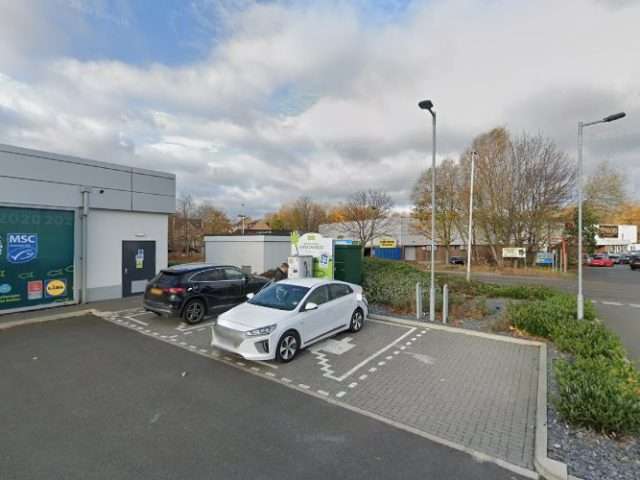 Lidl Charging Station in Newcastle upon Tyne United Kingdom of Great Britain and Northern Ireland