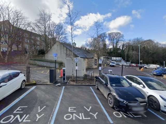 BP Pulse Charging Station in Hexham United Kingdom of Great Britain and Northern Ireland