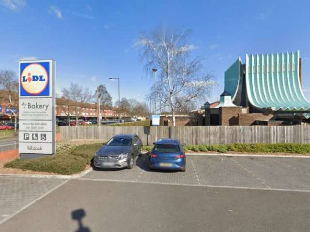 Lidl Charging Station in Birmingham United Kingdom of Great Britain and Northern Ireland