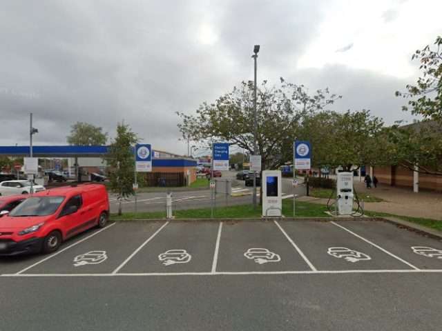 Pod Point Charging Station in Pembroke Dock United Kingdom of Great Britain and Northern Ireland