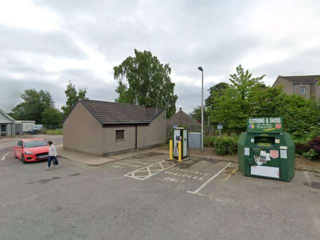 ChargePlace Scotland Charging Station in Alford United Kingdom of Great Britain and Northern Ireland