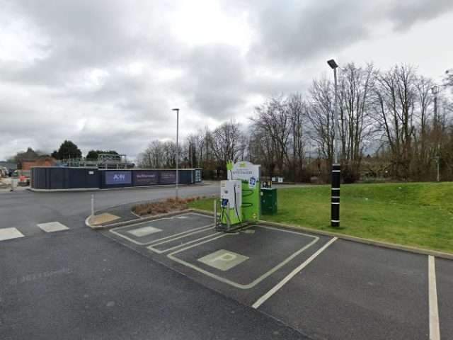 Pod Point Charging Station in Uttoxeter United Kingdom of Great Britain and Northern Ireland
