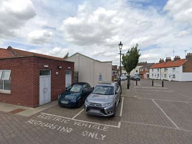 Pod Point Charging Station in Driffield United Kingdom of Great Britain and Northern Ireland