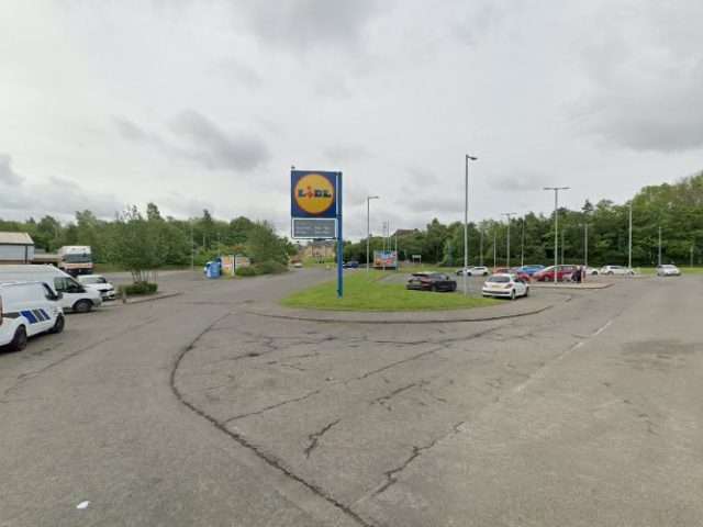 Lidl Charging Station in Glasgow United Kingdom of Great Britain and Northern Ireland
