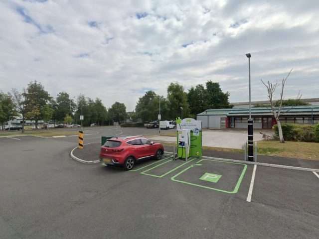 Pod Point Charging Station in Wirral United Kingdom of Great Britain and Northern Ireland