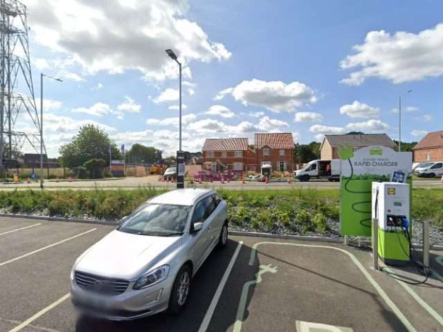 Lidl Charging Station in Thetford United Kingdom of Great Britain and Northern Ireland