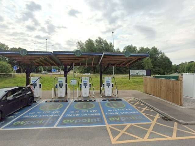 ChargePoint Charging Station in Liverpool United Kingdom of Great Britain and Northern Ireland