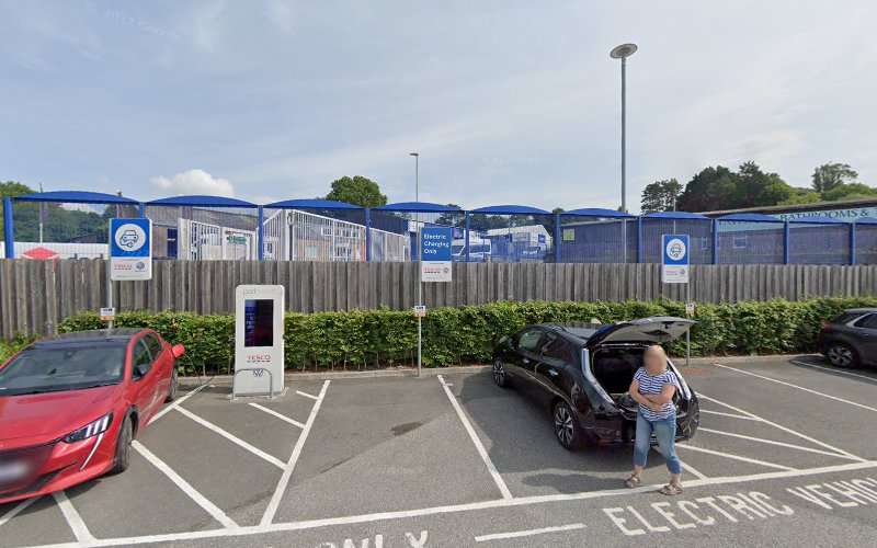 Pod Point Charging Station EV Charging Station at Retail Park