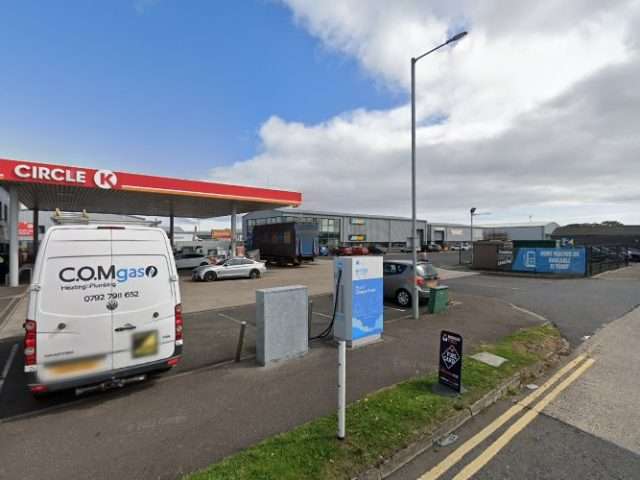 ESB Energy Charging Station in Larne United Kingdom of Great Britain and Northern Ireland