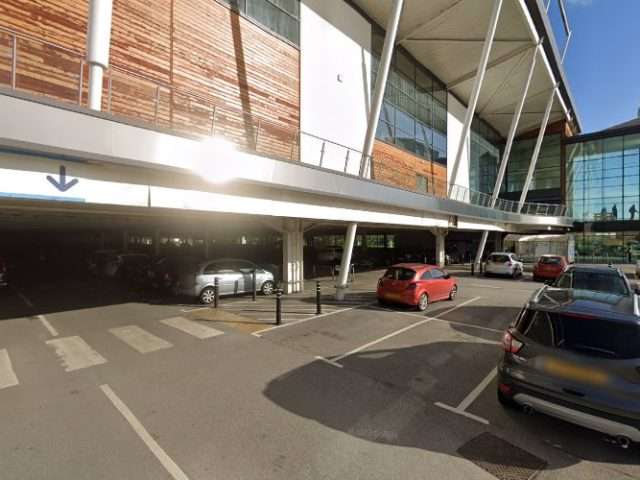 Pod Point Charging Station in Widnes United Kingdom of Great Britain and Northern Ireland