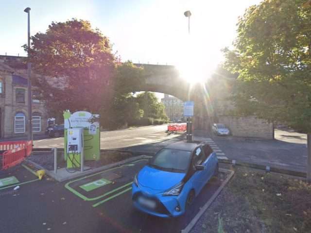 Lidl Charging Station in Dewsbury United Kingdom of Great Britain and Northern Ireland