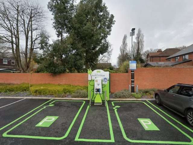 Pod Point Charging Station in Ossett United Kingdom of Great Britain and Northern Ireland