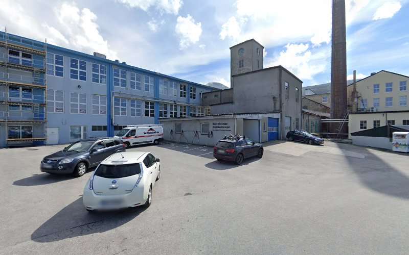 Tesla Destination Charger EV Charging Station at Devoldfabrikken