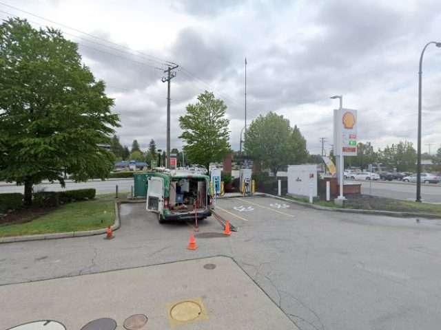 Shell Recharge Charging Station in Coquitlam British Columbia Canada