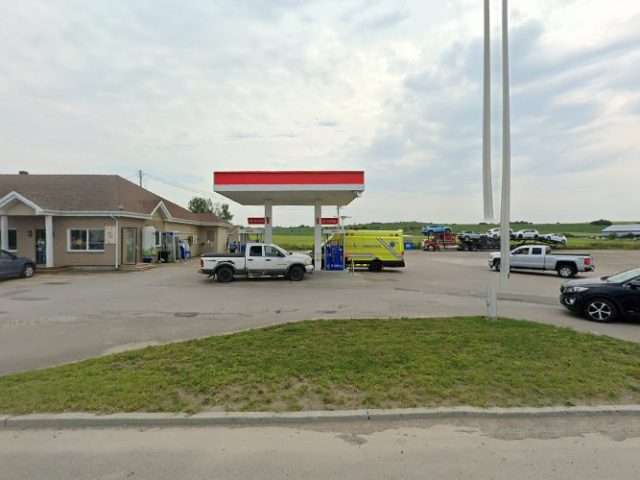 FLO Charging Station in Métabetchouan-Lac-à-la-Croix Quebec Canada