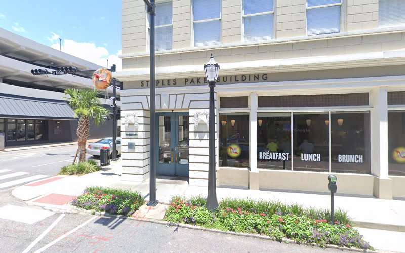 Staples Pake Building EV Charging Station at 100 N Royal St