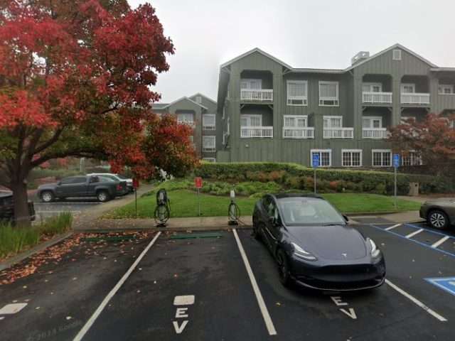 Tesla Destination Charger in Napa California