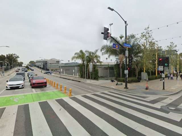 Tesla Destination Charger in Santa Monica California