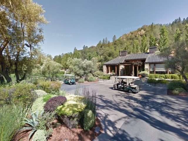 Tesla Destination Charger in Calistoga California