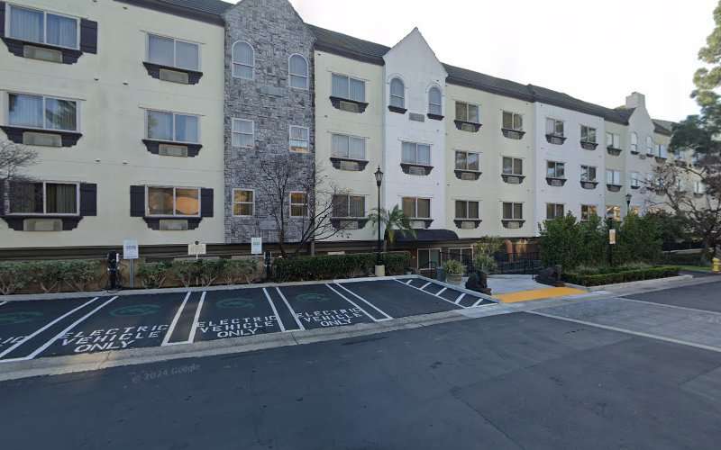 Tesla Destination Charger EV Charging Station at Le Chateau Garden Bistro Ayres Hotel