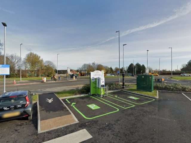 Lidl Charging Station in Wrexham United Kingdom of Great Britain and Northern Ireland