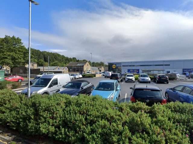 Pod Point Charging Station in Brighouse United Kingdom of Great Britain and Northern Ireland