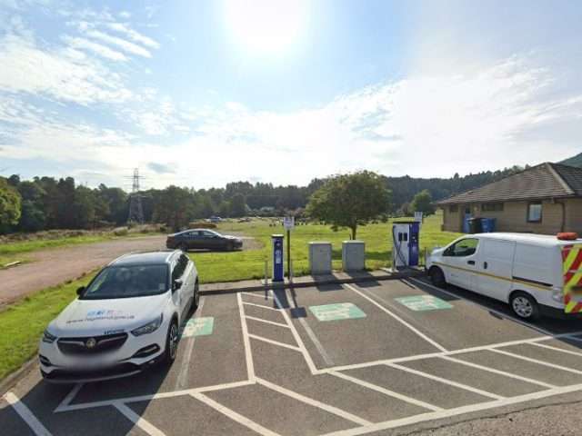 ChargePlace Scotland Charging Station in Inverness United Kingdom of Great Britain and Northern Ireland