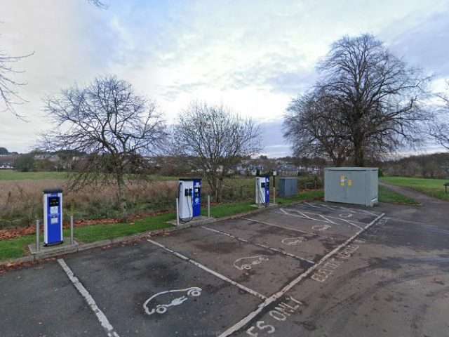 ChargePlace Scotland Charging Station in Strathaven United Kingdom of Great Britain and Northern Ireland