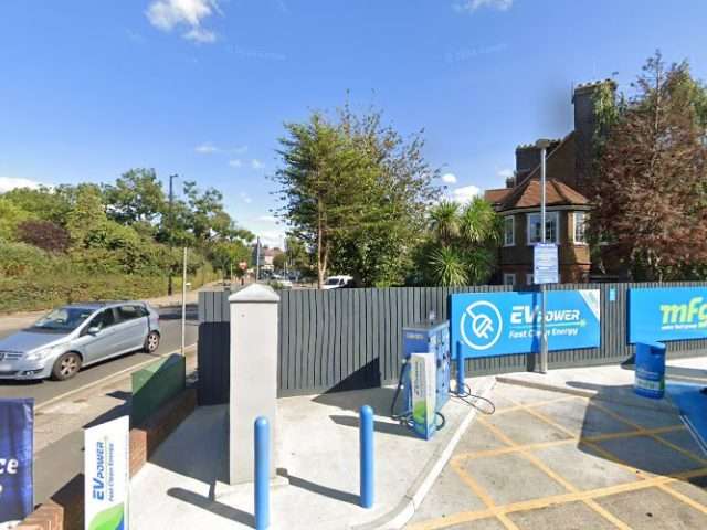 EV Power Charging Station in London United Kingdom of Great Britain and Northern Ireland