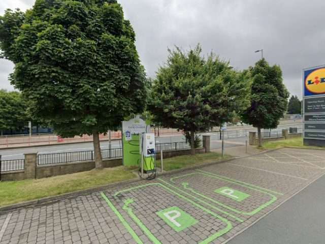 Lidl Charging Station in Bradford United Kingdom of Great Britain and Northern Ireland