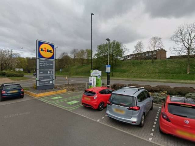 Lidl Charging Station in Houghton le Spring United Kingdom of Great Britain and Northern Ireland