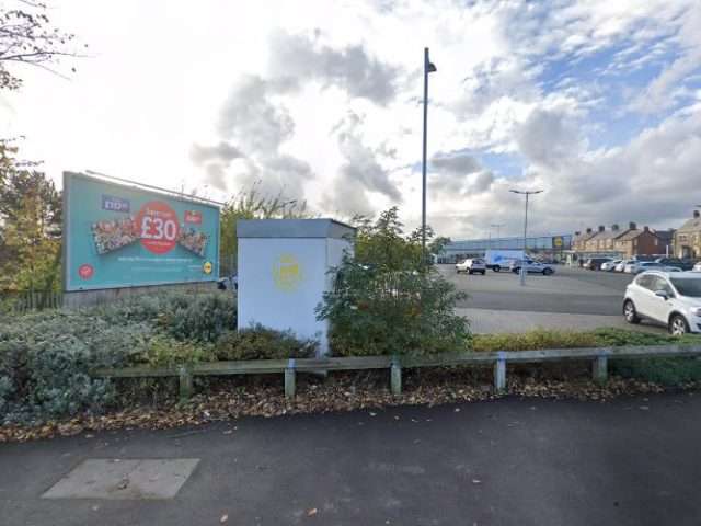 Lidl Charging Station in Gateshead United Kingdom of Great Britain and Northern Ireland